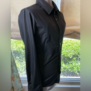 Private label black zipper interior size XS or Boys Large. New/never worn.